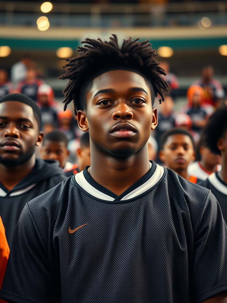 high school Black students in athletic games